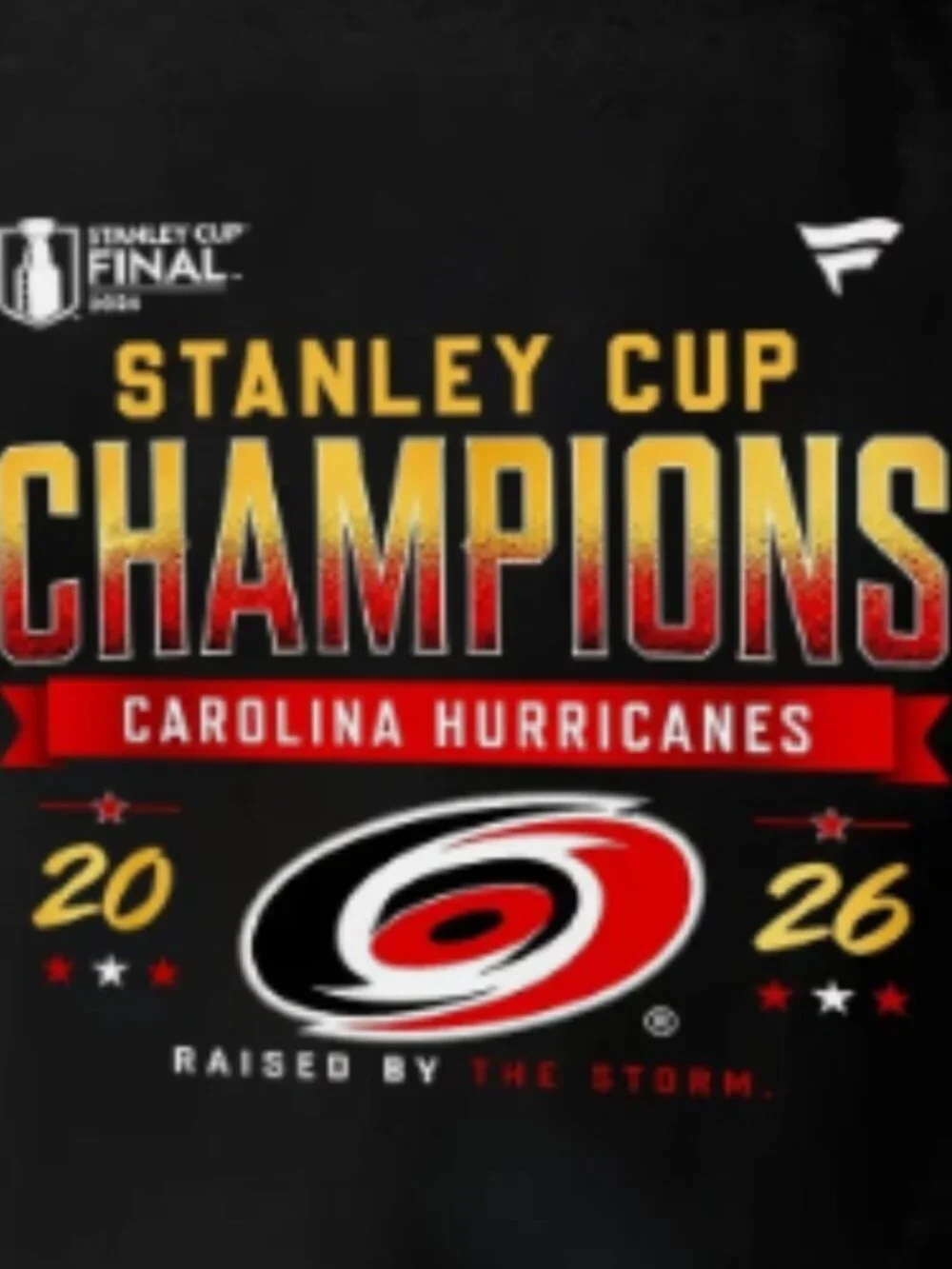 Carolina Hurricanes 2026 Stanley Cup Champions Graphic T-Shirt